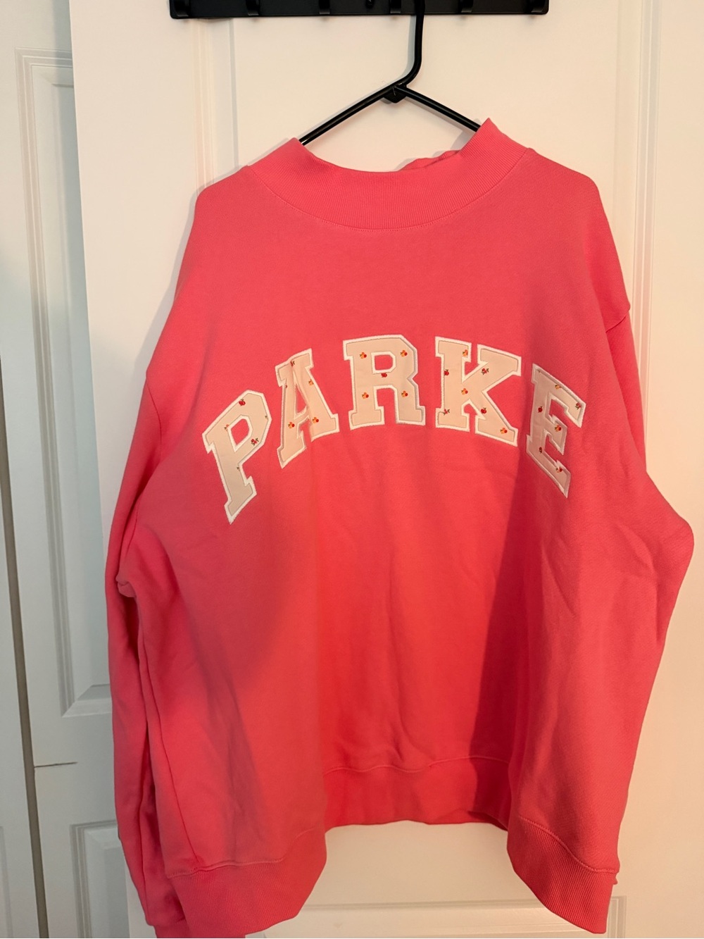 PARKER Oversized Pink Crewneck Sweatshirt -XXL